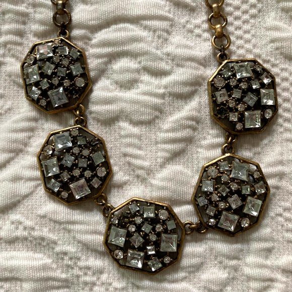 Short "Diamond" Statement Necklace - Picture 1 of 6